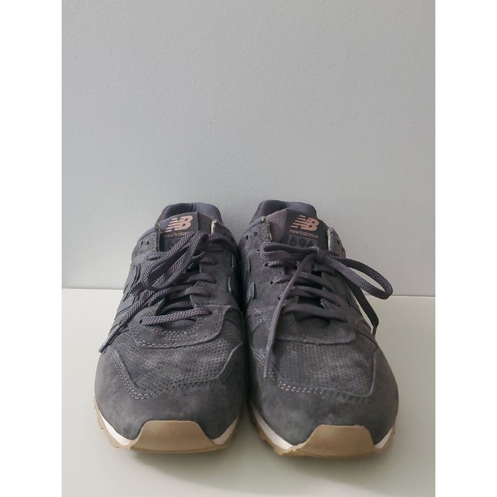 New Balance 696 Gray Suede Lace-Up Sneakers Size US 9 WL696BY - Picture 3 of 13